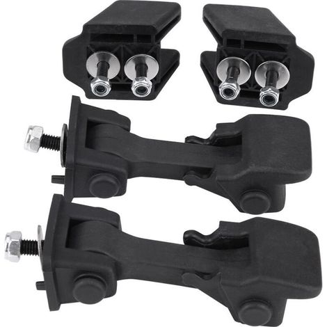 Lot de 2 loquets de sécurité et supports pour loquet de capot pour Jeep Wrangler JK 2007-2016 55395653AF. (1/4)
