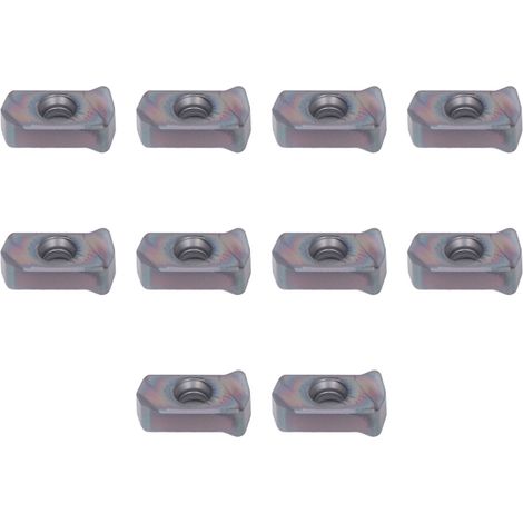 10 Vollhartmetall-Dreheinsätze mit TiN-Beschichtung, verschleißfest, für CNC-Bearbeitung, 10er-Packung (1/5)