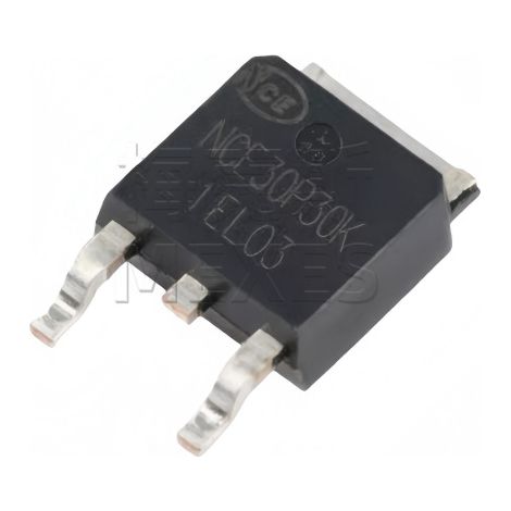 NCENCE30P30K SMD TO252-2 30V 30A P-channel MOSFET electronic component, 5 units available.