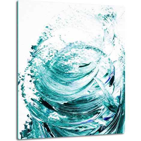 Tischplatte aus Glasplatte, 40x52 Wellenform (1/5)