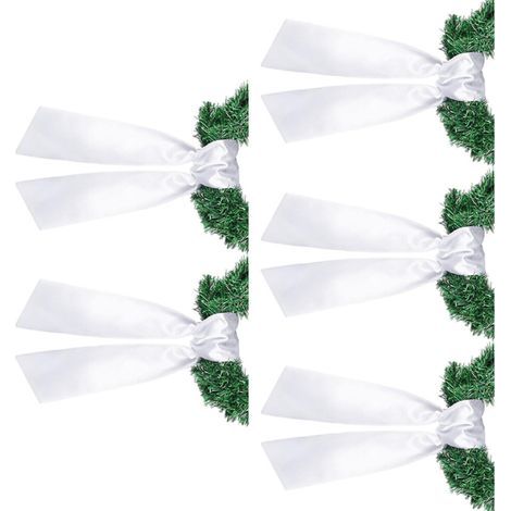 Couronne de noël en Polyester de 122cm de Long, ruban-5 articles (1/2)