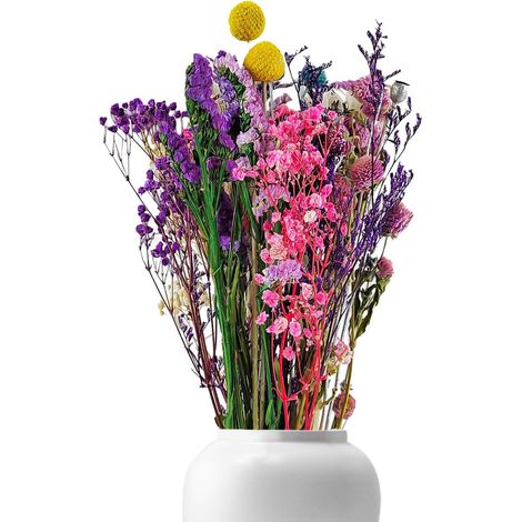 39 Pièces Fleur Sechees Decoration, Plusieurs Types, Couleurs Riches, Bouquet Fleurs Séchées, ne se Décolorent Pas, Conviennent à la Décoration Quotidienne à la Maison, aux Fêtes et aux Mariages (1/5)