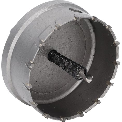 Kit de scie cloche en carbure avec dents en acier, comprenant un foret à noyau, pour la coupe du métal et du bois 80 mm/3,1 pouces. (1/5)