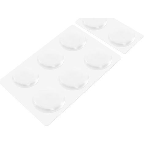 Tope de puerta adhesivo de silicona de 8 piezas, protector de pared (1/5)