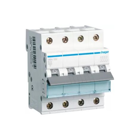 Hager LS-SCHALTER 3P+N 32A-B 6KA4PLE (MBN632) (1/2)