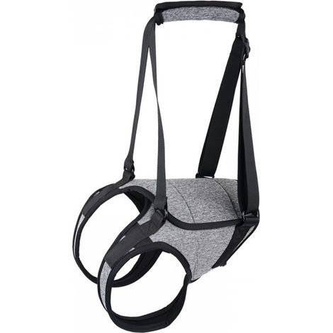 Gris Taille S Harnais de traction pour chiens de grande taille Support de patte arrière pour aider à rééduquer les membres postérieurs des chiens âgés souffrant de faibles handicaps des pattes arrière (1/5)