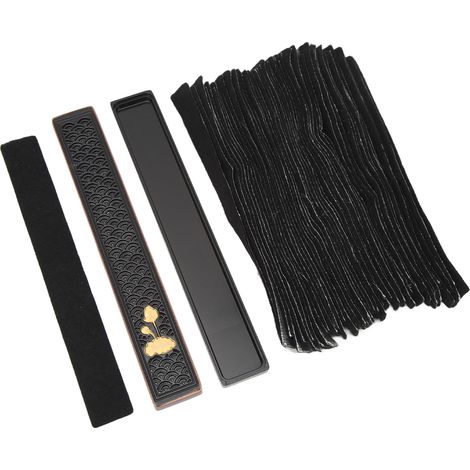 Coffret à encens isotherme au bois de santal avec coussinet en coton pour un rangement et une combustion faciles. (1/5)