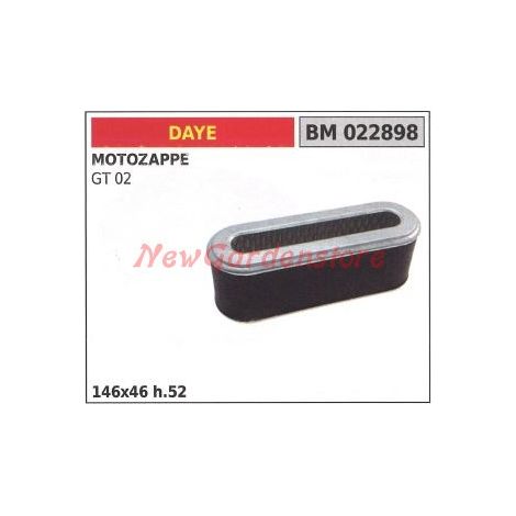 Filtro aria DAYE per motozappa GT 02 022898