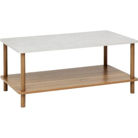 Table Basse Design "Côme" 90cm Marron (1/3)