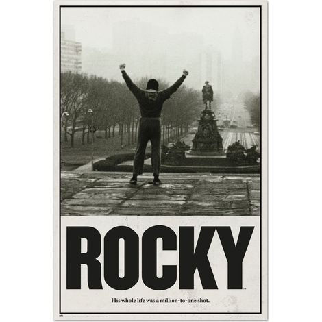 Grupo Erik Poster Rocky Balboa, la película - Laminas decorativas 61x91,5cm a todo color  Posters para pared ideal decoración habitación
