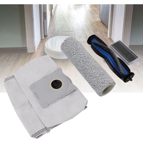 Kit de repuestos para aspiradoras robot: accesorios esenciales (rodillo de cepillo, rodillo de fregado, bolsa de filtro). Compatible con X8pro/X8pro Plus. (1/5)