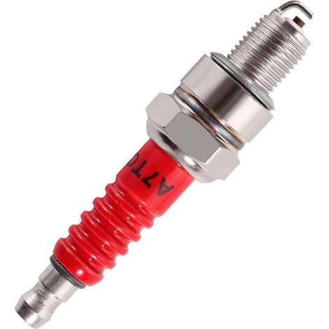 1 Pièces Bougies D'Allumage A7Tc, Tondeuse Bougie D'Allumage, Bougie D'Allumage Borne Solide Remplacer, Pour Atv Moto Cross Go Kart Mobylette 50Cc 70Cc 90Cc 110Cc (1/5)