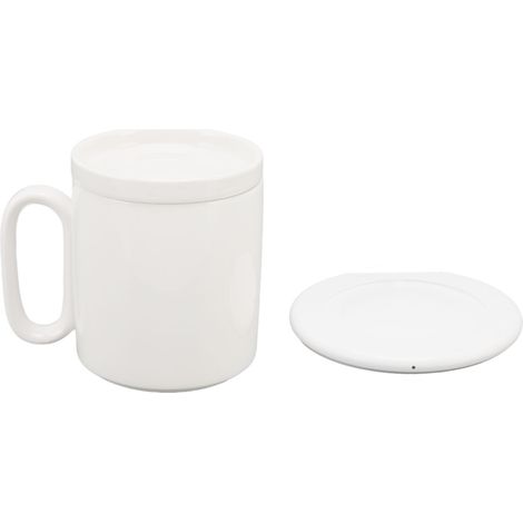 Chauffe-tasse sans fil à température constante, multifonction, alimentation USB, chauffe-tasse électrique pour la maison, blanc (1/5)