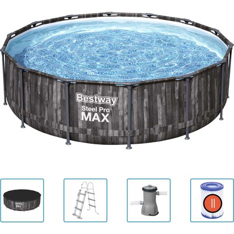 Set Piscina Steel Pro MAX Rotonda 427x107 cm Bestway (1/5)
