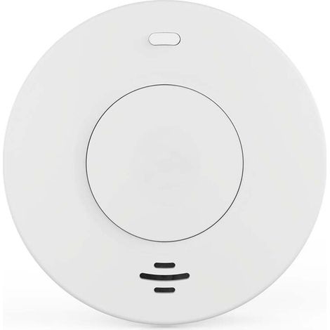 Nedis SmartLife Rauchmelder / Wi-Fi / Batteriebetrieben / Sensorlebensdauer: 10 Jahre / EN 14604 / Max. Batterie-Lebensdauer: 120 Monate / 85 dB / Weiss / 1 Stück