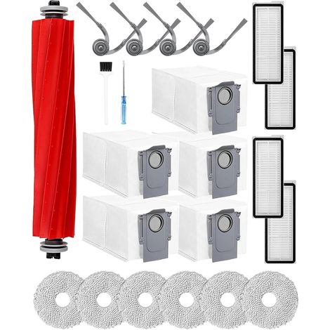 AQUATECHNICK - kit d'accessoires pour Roborock QV 35A — brosses principales, latérales et filtres, rendement de nettoyage durable (1/5)