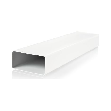 Lüftungsgitter KP55-1 Flachkanal 110 x 55 mm, Länge 1,0 m, weiß (1/2)