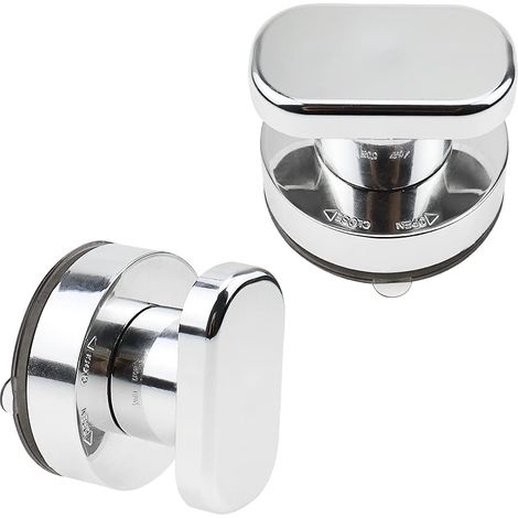 Set di 2 maniglie a ventosa per porte doccia, porte in vetro, cassetti, armadi, porte del frigorifero e portefinestre. Queste potenti maniglie a ventosa aderiscono perfettamente a porte in vetro, cass