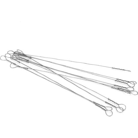 Lot de 10 lames de scie à fil en acier à haute teneur en carbone, mini-bandes de sciage pour le travail du bois, de rechange de 150 mm (1/5)