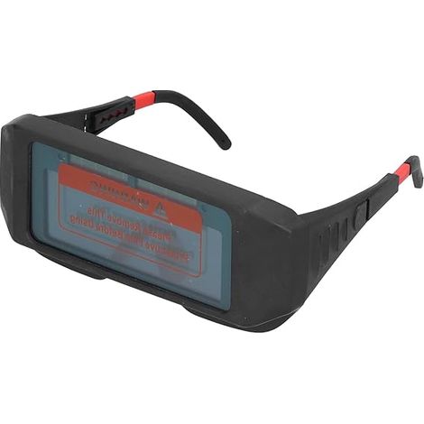 pcs Lunettes De Soudage à Obscurcissement Automatique, Lunettes De Soudeur De Sécurité, Lunettes De Protection Extensibles, Protection des Yeux YZ07 Pour Applications Industrielles, Polissage, Meulage (1/5)