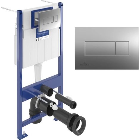ViConnect Pro S Telaio pavimento-parete con placca cromata (92122869)