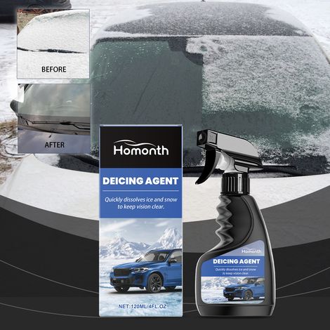 Scheibenenteisungsspray für Autoscheiben – beschlagfrei, klärt die Sicht, entfernt Staub und schützt vor Frost – 120 ml -- DE (1/5)