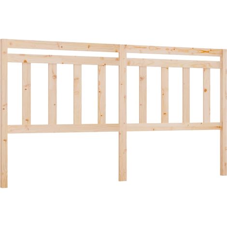 Maison Exclusive - Testiera per Letto 186x4x100 cm in Legno Massello di Pino (1/5)