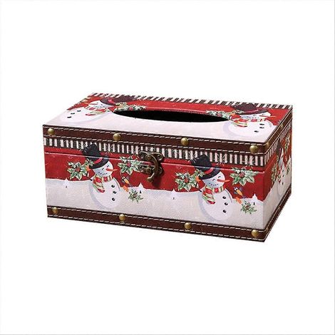 Boîte à mouchoirs de Noël pour la maison, l'intérieur et le bureau (1/5)