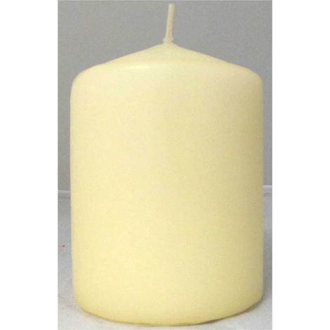 CANDELA A PILASTRO 10x7,5CM AVORIO
