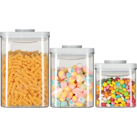 3 Pièces Boîte Hermétique, 600/1250/2280ml Boîte Rangement Cuisine (1/5)