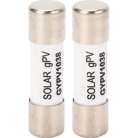 2 Pièces 1000VDC 30A Fusible Solaire PV Noyau de Quartz Porcelaine Fusible Tube Remplacements Centrale Photovoltaïque Onduleur Redresseur Protection contre les Courts-circuits 20kA (1/5)