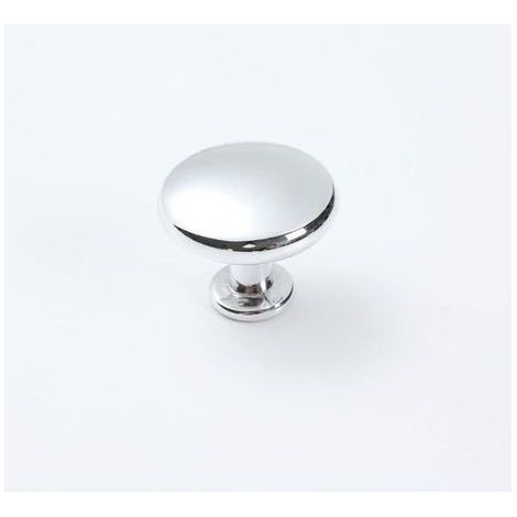 10 pièces poignée de porte d'armoire solide vanité poignée champignon cuisine armoire tiroir diamètre 28MM Chrome poli (1/5)