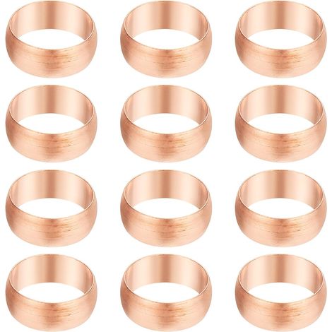 8mm Tube Embouts de Manchons Compression OD, 6Pcs Kit d'Assortiment Raccords à Virole en Cuivre pour Gaz d'Eau d'Air - 18mm (1/5)