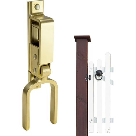 Loquet de portail en bois, verrou à fermeture rapide robuste (1/5)