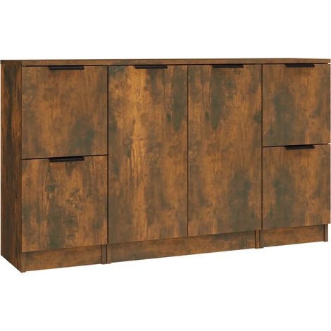 3 Stk. Sideboard/Anrichte/Buffet Räuchereiche Holzwerkstoff LXWW371483 (1/5)