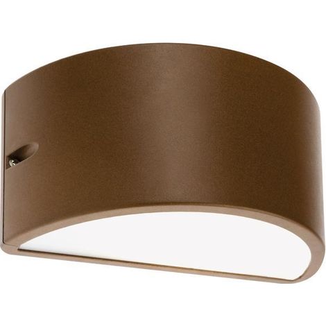 Lampada da Parete Applique Lampada Interno Illuminazione Esterno Umbe Chiusa - Finitura: Corten (1/10)