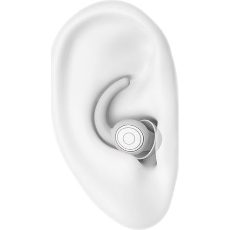 Bouchons d'oreilles pour dormir - Réduction du bruit - En silicone - Anti-bruit - Pour les concerts et les voyages (gris) (1/5)