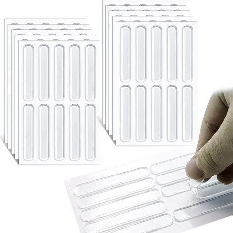 Confezione da 100 paracolpi in silicone per mobili, 6,3 cm - Per proteggere le superfici da sfregamenti e graffi (1/5)
