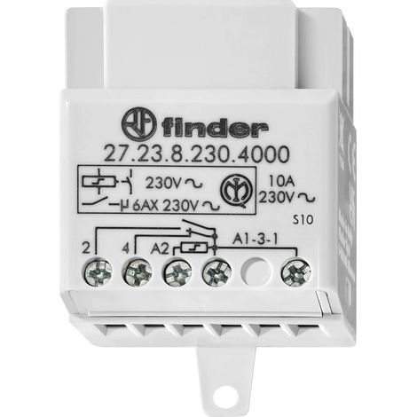 Relè a impulso Incasso Finder 27.25.8.230.4000 2 NA 230 V/AC 10 A 2300 VA 1 pz.