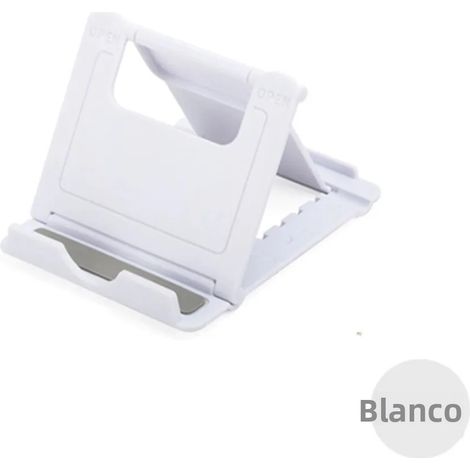 Support de téléphone de bureau réglable, compatible avec iPad, iPhone, Xiaomi, Huawei, Samsung. Support universel pliable pour téléphone mobile en matériau ABS. (1/4)