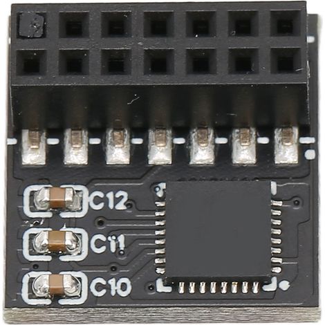 Module de sécurité TPM 2.0 SPI 14 broches pour ASUS, interface LPC, cryptage Windows, module TPM2.0 (1/5)