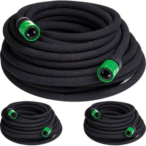 Set von 3 Tuyaux D ' Arrosage Micro - Poreux Economies D ' Wasser 45 Mètres Entretien Jardin Irrigation Fleurs Plantes Jardinage (1/5)