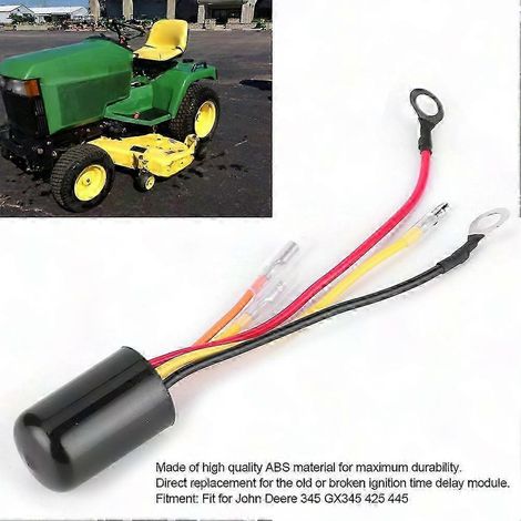 Module temporisateur d'allumage AM128906, compatible John Deere 345, GX345, 425, 445, remplacement pièce d'origine, délai de mise à feu, pour tondeuse tracteur. (1/2)