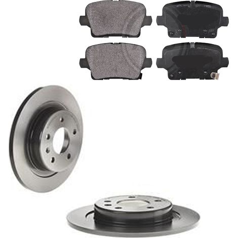 KIT FRENI POSTERIORI compatibile con OPEL INSIGNIA B COUNTRY TOURER/GRAND SPORT (Z18) - DISCHI + PASTIGLIE OEM: P 59 097 / 18628 , 18640 /SOSTITUZIONE DIRETTA/BASSA POLVERE/SILENZIOSO (1/5)