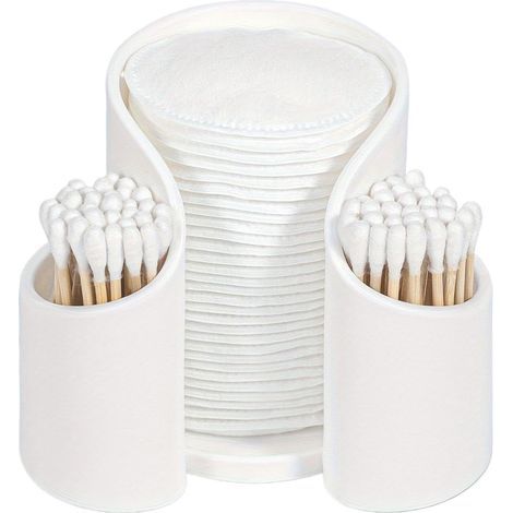 distributeur de cotons-tiges, distributeur de cotons-tiges de voyage, distributeur de cotons-tiges de table, organisateur de cotons-tiges, distributeur de maquillage, distributeur de coton (1/5)