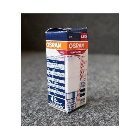 Ampoule LED 1.6W spéciale T26 (frigo) dépolie culot E14 Ø 23.5x63mm 2700K 140lm 230V non-dimmable Parathom LEDVANCE