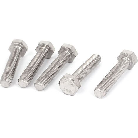 M8 x 40 mm métrique A4 Edelstahl Vollgewinde Sechskantschraube Schraube 5 Stck (1/3)