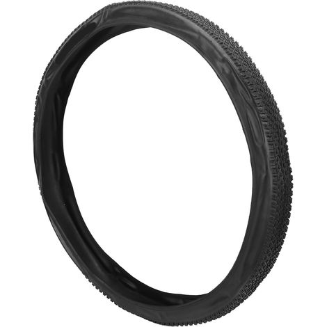 Pneu extérieur de vélo pliable 27,5 x 2,1 pouces, surface de roulement en caoutchouc, remplacement pour VTT et vélo de route, entièrement noir (1/5)