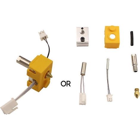 Accessoires pour imprimante 3D Hornet Hotend : buses de remplacement, douille, thermistance, tige chauffante, manchon en silicone (1/5)