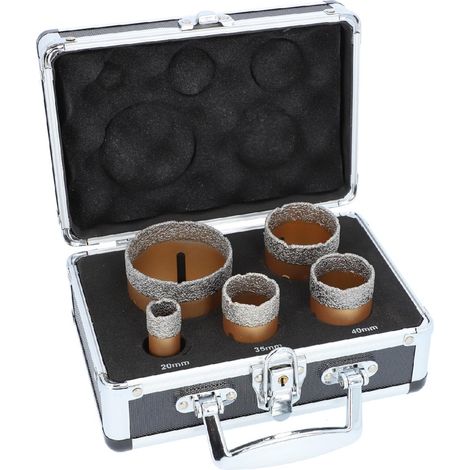 Diamantbohrkronen Set Winkelschleifer M14 Aufnahme Fliesenbohrkrone 20, 35, 40, 50 und 68mm (1/5)